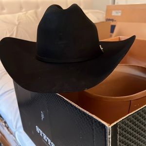 Stetson Skyline Black Cowboy hat. 07 with xxx6xxx